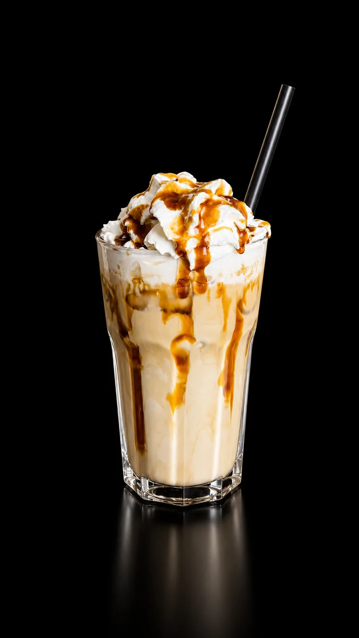 Iced caramel coffee
