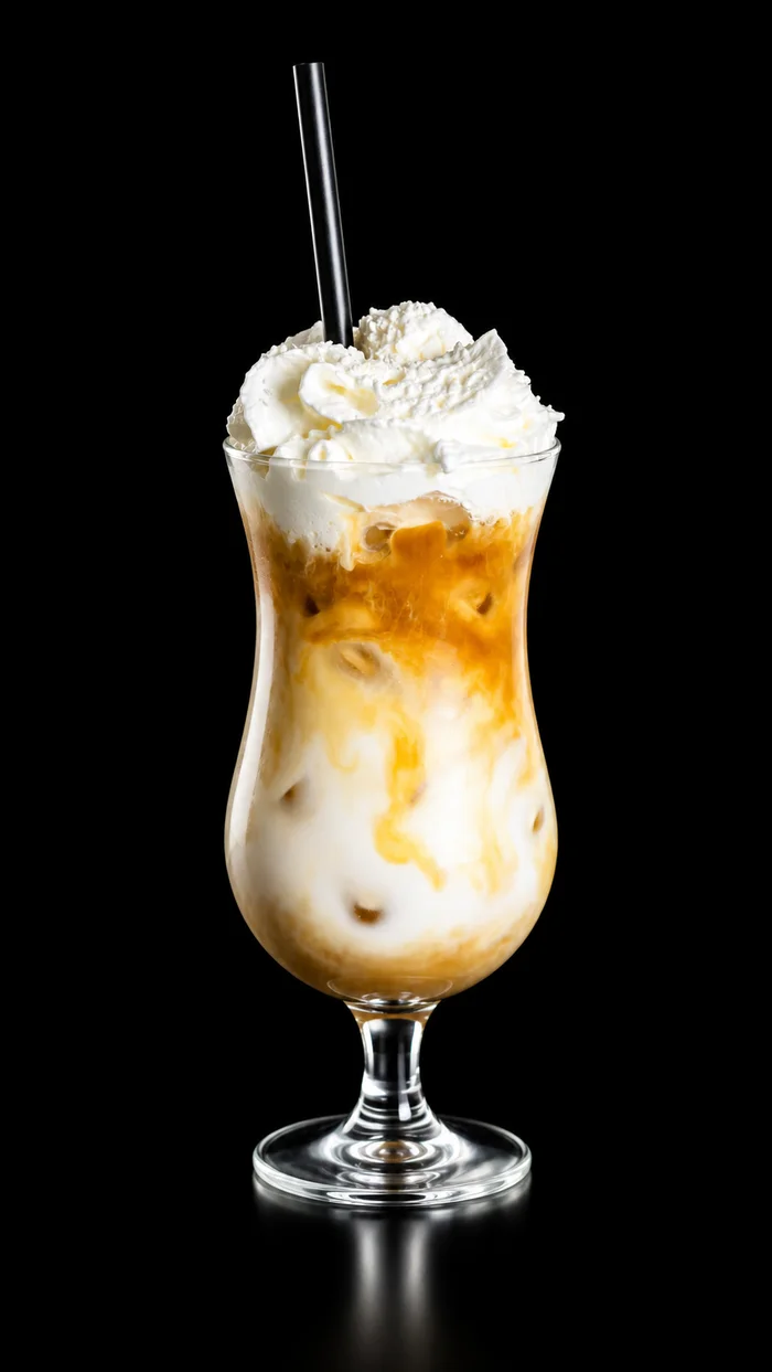Iced coconut coffee